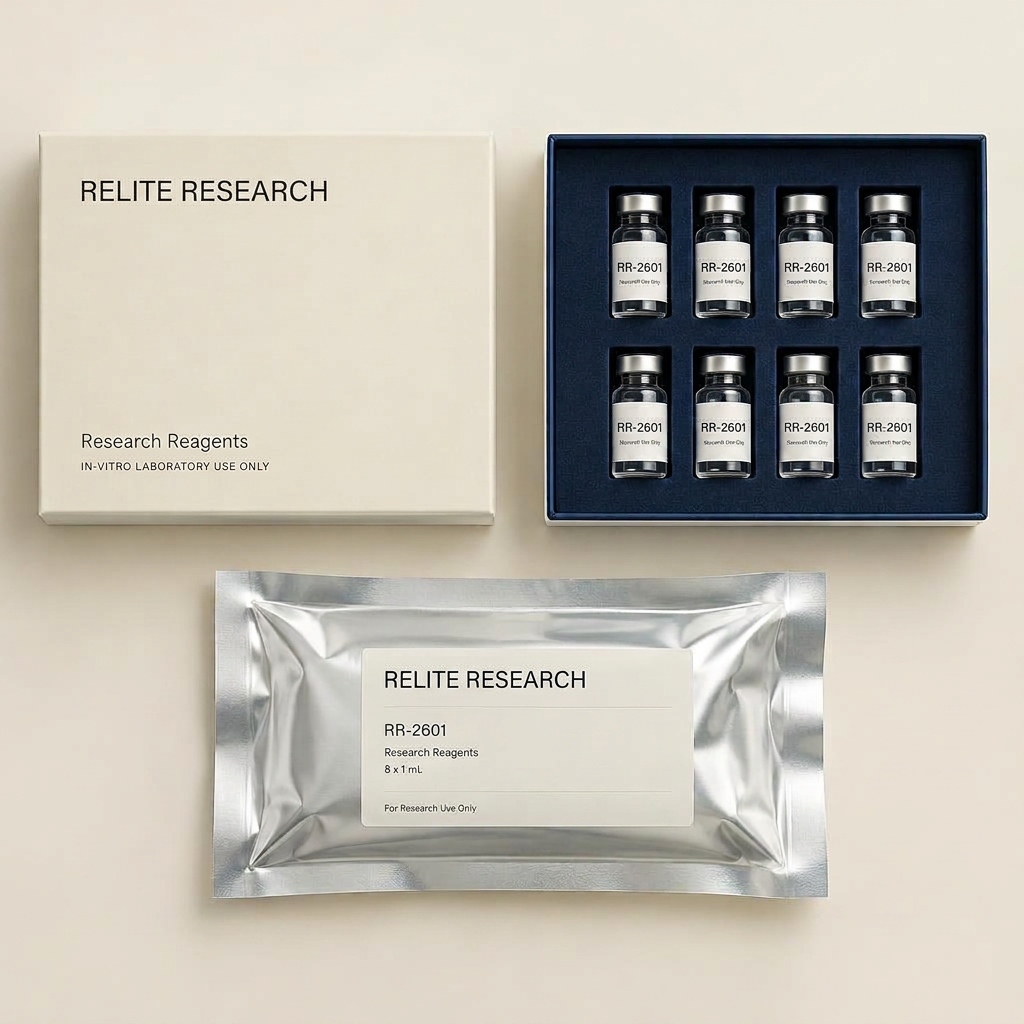 Relite Research vacuum-sealed vial packaging